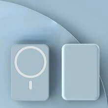 快速充电磁吸式无线移动电源，5000mAh 迷你电池组，适用于 Magsafe 磁吸式充电宝，20W 快速充电，高速无线充电宝，兼容 16/15/14/13/12 Plus/Pro Max/Mini 系列，适合夏季假期户外旅行露营，也可作为免提应急备用电源，是送给家人朋友的生日礼物，也是情人节礼物的理想之选。 - 天藍色 - 查看 2