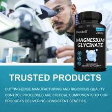 Bunkell Magnesium Glycinate - Rich In Nutrients, Balance Daily Health Levels - 120 Capsules, 60 Day Supply - 1 Bottle - View 6