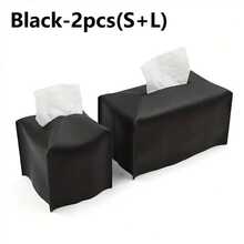 Bộ 2 hộp đựng khăn giấy bằng da PU, hộp đựng khăn giấy vuông, chống thấm nước, có thể gập lại, phù hợp cho phòng khách, nhà bếp, phòng ngủ, phòng tắm, thiết kế tối giản, thích hợp trang trí nhà cửa, văn phòng, khách sạn và xe hơi. - Nhiều màu - Xem 8