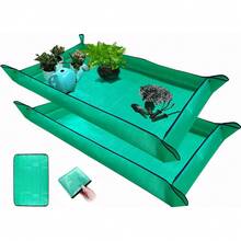 Extra Large Foldable Green Gardening Mat 43'*30' Thickened Waterproof For Indoor Plant Repotting Transplanting And Mess Control Succulent Portable Plant Care Mat - Green - View 14