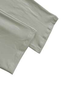 秋冬欧美风女装时尚拉链开衫套装，修身上衣搭配宽松阔腿裤 春季 - 淺灰色 - 查看 3