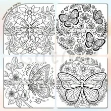 GDTME Libro para colorear premium de 24 páginas para adultos, fácil y cómodo de colorear, con páginas perforadas para decoración, adecuado como regalo de cumpleaños, aniversario, Pascua, vuelta al colegio para familiares y amigos, 7.9x7.9 pulgadas, artículos de papelería - Libro para colorear relajante - Ver 6