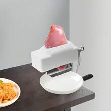 Commercial Manual Meat Tenderizer Machine, Meat Tenderizer Tool, Quick And Easy Pork Beef Chicken Steak Flatten Tool, Stainless Steel Construction Clamp-On Rolling Meat Tenderizer Kitchen Tool - Silver - View 3