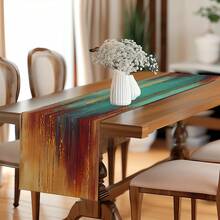 1/10pcs Marble Pattern Decorative Table Runner Set, Holiday Table Decor Fabric Table Runner, Home Decor, Gift, Table Runner & Placemat Set Suitable For Indoor And Outdoor Celebrations, Seasonal Party Accessories, Kitchen Dining Table Decor, Party Table Decoration, Home Room Table Runner, Restaurant Table Cloth - Multicolor - View 21