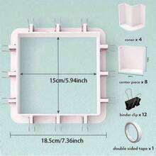 产品包括可调节模具和硅胶模具，用于制作带有可重复使用框架的塑料模具、树脂模具套件、肥皂模具、蜡烛模具和活页夹以及双面胶带。 - 白色 - 查看 5