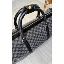 IKRUSH Checked Print Overnight Bag I22738 - Black - View 7