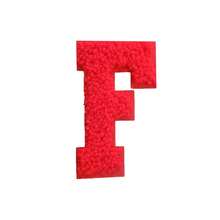 1/26 Pcs New Chenille Multicolor Letter A-Z Embroidery Patches, Iron-On/Sew-On DIY Decorative Appliques For Clothes, Dresses, Hats & Jeans - Red - View 29