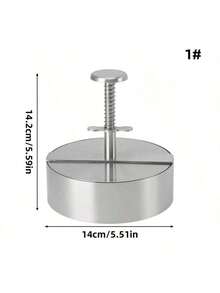 1pc 304 Stainless Steel Hamburger Patty Maker, Non-Stick Burger Press Mold, Suitable For Meat, Beef, Cheese, Vegetables, Burger Maker, Applicable For Grill, Frying Pan, BBQ, Kitchen Tool, Kitchen Supplies, Kitchen Accessories - Multicolor - View 9
