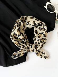 1条女士纯棉小围巾/头巾,百搭大地色系花卉香蕉印花,适合颈部、头发,夏季海滩适用 - 多色-QM58 - 查看 26