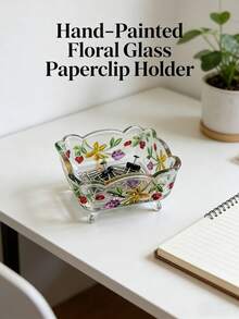 Crystal Glass Jewelry Box, 7.2 OZ Jewelry Organizer Tray, Decorative Glass Bowl Ideal For Women, Small Footed Glass Bowl As Perfect Wedding Or Birthday Gift And Home Party Decoration - Square - View 5