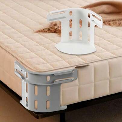4pcs Invisible Bed Sheet And Mattress Fasteners - Anti-Slip Sheet Clips Made Of PP Material, Suitable For All Bed Sizes (Single, Double, Queen, King) - Easy To Install, Suitable For Single/Double Beds, Invisible Design For A Comfortable Sleep Without Any Bumps Or Protrusions, Providing A Smooth And Comfortable Sleeping Experience.