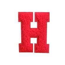 1/26 Pcs New Chenille Multicolor Letter A-Z Embroidery Patches, Iron-On/Sew-On DIY Decorative Appliques For Clothes, Dresses, Hats & Jeans - Red - View 18