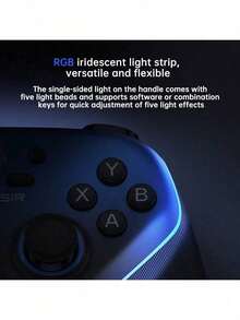 GAMESIR Controlador de juego T4n Pro: tecnología de efecto Hall para un control preciso, batería de gran capacidad para un rendimiento duradero, tira de iluminación RGB, disparadores lineales de efecto Hall, giroscopio de seis ejes, conectividad tri-modo, frecuencia de sondeo inalámbrica de 1000 Hz, Elite White (base de carga no incluida). - Élite blanca - Ver 8
