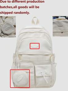 Ba lô nylon đựng laptop 15.6 inch, nhiều ngăn, nhẹ, thích hợp đi học, đi làm, chơi thể thao ngoài trời, làm quà tặng. - Nhiều màu - Xem 12