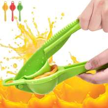 Lemon Family Set Manual Juicer And Sealed Storage Container - Universal Lemon Orange Citrus Fruit Squeezer - Multicolor - View 3
