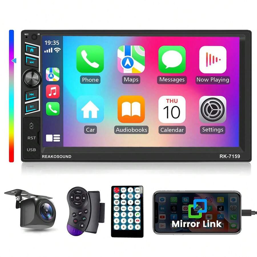 Auto Estéreo Pantallas Táctil 1 Din 7pulgadas Mirrorlink Bluetooth Eq - A - Ver 1