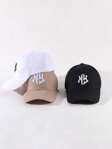 3pcs Women's Embroidered Baseball Cap Set For Outdoor Activities Street - Multicolor - View 6