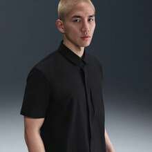 Nike 男士 AS M NK DF 24.7 PS SS 纽扣 D 短袖衬衫 HQ6959-010 - 黑色 - 查看 3