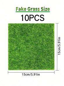 1/3/5 peças Ladrilhos de Grama Artificial Verde Vívido, Ideal para Decoração DIY, Textura Realista e Efeito de Folha Detalhado, Perfeito para Projetos DIY, Presentes de Aniversário, Decorações de Feriados, Jardins de Fadas em Miniatura, Decorações de Natal e Páscoa - multicolorido - Visão 11