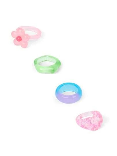 The Children's PLACE Girls Ring 4-Pack