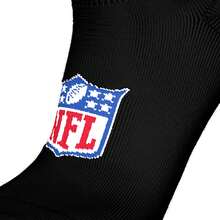 Chaussettes unisexes NFL pour baskets, lot de 9 - Chaussettes NFL Shield, logo, mélange de coton - Noir - Voir 2