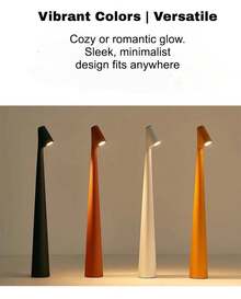 Cordless Small Table Lamps Set Of 2,3 Levels Brightness Portable Desk Lamp,Rechargeable Battery Lights For Outdoor, Restaurant, Bedside, Baby Night Light(Orange) - 金色 - 查看 8