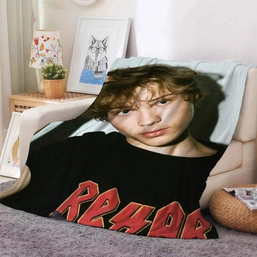 Singer Rapper Nettspend Blanket Warm And Suitable For Bedroom Living Room Sofa Bed Office Travel Camping - z2 - 查看 1