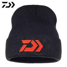 DAIWA New Unisex Two-Tone Winter Hats Add Fur Lined Men And Women Fashion Warm Beanie Cap Casual Winter Knitted Hats - Black and Red - View 4