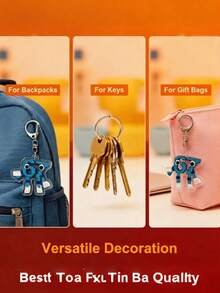 5pcs/Set 2D Flat 67 Keychain, Steal My Heart Keychain 67 Pendant, Keychain Decoration, Suitable To Hang On Bags And Backpacks - Ideal As A Unique Holiday Gift, 2D Flat - Multicolor - View 4