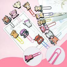 Cute Paper Clips, 50Pcs Highland Cow Bookmark Paperclips Bulk Metal Fun Cute Cow Planner Clip Charms Clamp Desk Accessories Stationery Colorful Office Supplies Gifts For Student Teacher Party Decor - Bò Cao nguyên - Xem 5