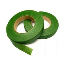 1 Peça/4 Peças Fitas Florais Verdes Escuras Diy Fitas Decorativas Florais Artesanais Com Vegetação Para Embalagem De Caules De Buquês E Artesanato Floral De Casamento (1/2 Polegada X 30 Jardas) - 2 Unidades - Visão 7