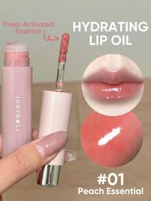 JUDYDOLL 保湿唇油，每日滋养唇部精华油，防止干燥，淡化唇纹，打造水润光泽双唇，深层滋润 - #01 Peach Essential - 查看 3