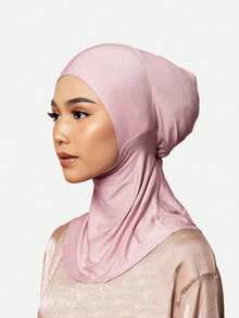 1pc New Soft Elastic Adjustable Lining Muslim Underscarf Hijab Cap For Women - Multicolor - View 1