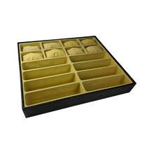 Black Organizer Tray For 8 Watches And 8 Glasses With Velvet Interior - Màu be - Xem 2