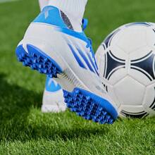 Adidas X SPEEDFLOW.3 TF DIAMOND EDGE Artificial Turf Football Shoes - Blue and White - View 2