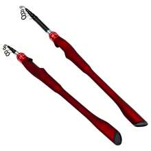 1.6米-2.4米便携式伸缩钓竿 ML硅胶一体式手柄 纺车竿 碳纤维和玻璃纤维材质 湖海口袋路亚钓具 鲤鱼竿 - 彩色 - 查看 4