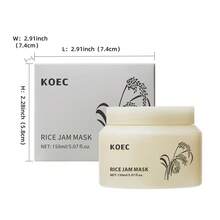 KOEC 米酱面膜，温和去角质，可水洗面部及身体面膜，适用于暗沉肌肤，天然保湿净化，令肌肤光滑柔嫩，焕发光彩。 - RICE JAM MASK - 查看 6