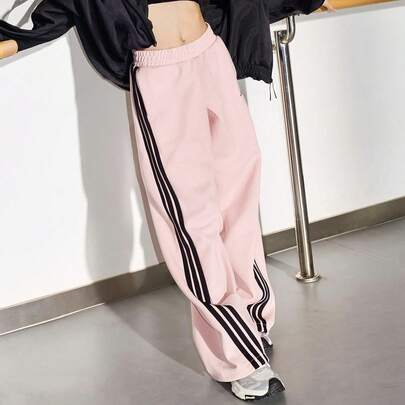  adidas STORY DOUBLE KNIT BANANA PANT 戶外寬鬆運動休閒褲 女款