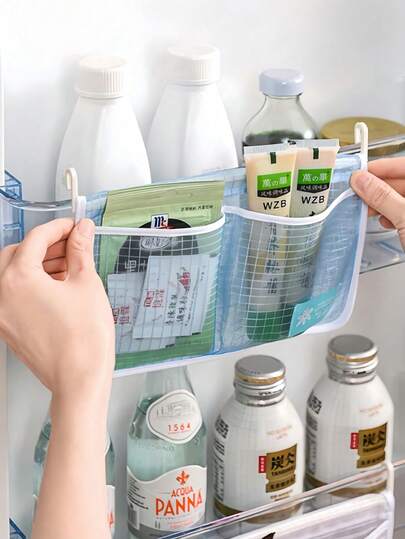 Túi đựng đồ trong tủ lạnh - Túi treo đựng đồ trong tủ lạnh - Túi treo đựng đồ nhà bếp - Túi đựng đồ hai lớp trong tủ lạnh - Túi đựng đồ gia dụng phân loại