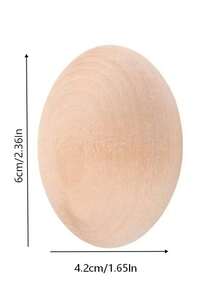 1 Piece Handmade Wooden DIY Sewing Egg, Mother's Day Gift, Easter Decorated Egg - Wood Color - View 11