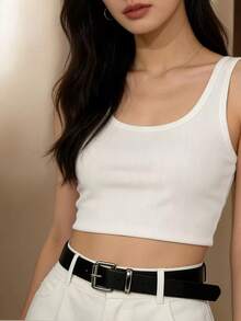 女士简约细皮带三件套 - 百搭腰带，可搭配连衣裙和牛仔裤 - 彩色 - 查看 2