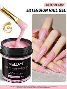 XEIJAYI 1瓶100克UV LED固化美甲延长胶，美甲沙龙DIY水晶美甲延长胶 - 彩色 - 查看 9