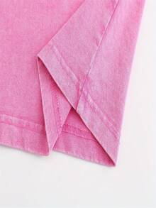 Casual Short Sleeve Tees For Men  Star Shirt For Summer - Rose Red - View 5