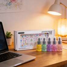 Esater Day: 6-Color Acrylic Paint Spray Set Odorless, Quick-Drying, For Artists, Hobbyists Ands, For Paper, Fabric, Wood, Metal, Leather - Sets - View 5