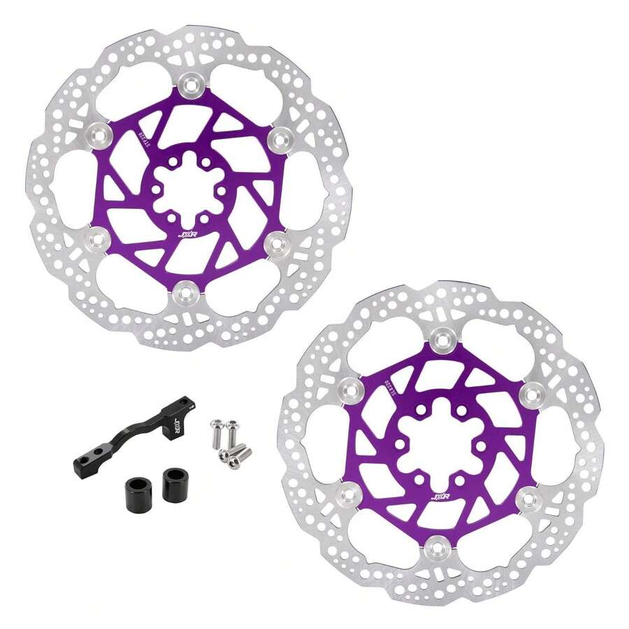JXR Purple Sur-Ron Light Bee Ke Disc Set Front + Rear Rotor 220mm X 2.5mm - Multicolor - View 1