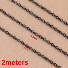 2米时尚不锈钢扁平细O形链，适用于DIY项链、手链、串珠首饰和珠宝制作 - 不銹鋼鏈條 - 查看 12