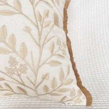 1pc Bohemian Style Spring/Summer Striped Throw Pillow Cover - With Texture And Plush Decor, Suitable For Sofa, Bedroom | Polyester Fiber Decor, Size 18x18 Inches And 12x20 Inches (Inner Pillow Not Included) - Beige - View 7