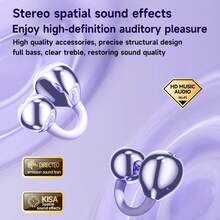 2026 New Wireless Earphones Hi-Fi High-Definition Sound Quality LED Display Charging Case, Lightweight & Comfortable In-Ear ENC Dolby Audio High-Definition Calling TWS Earphones For IPhone & Android Phones, Gift - 升級時尚新夾耳款式 - 查看 4