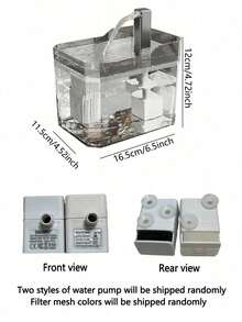 1.5升/50.73盎司自动过滤猫咪饮水器，透明猫咪饮水器，USB供电循环过滤饮水器，静音水泵，适用于猫咪和小型犬 - 1.5升 - 查看 9