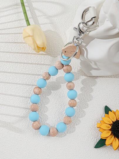 1pc Bohemian Lanyard Keychain, Minimalist Yet Elegant, Anti-Lost Design, Essential For Girls, Suitable For School And Work